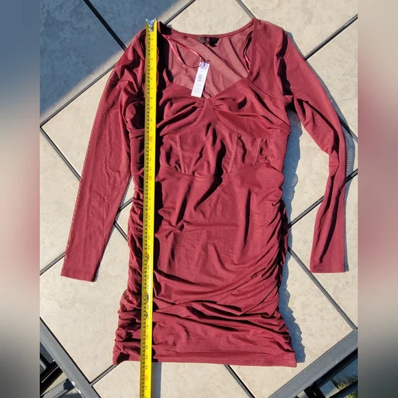 🆕️ No Boundaries Long Sleeved Corset Mini Dress NWT - Picture 11 of 16